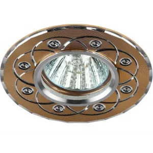 KL40 SL/GD/1 Светильник ЭРА алюминиевый литой MR16,12V/220V, 50W золото/серебро