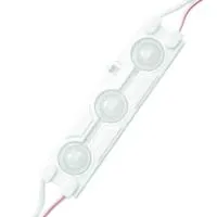Модуль светодиодный, 12В, 1,5Вт, 3*smd 5730, 55Лм\д., IP67, 6500К, 66*16*7мм, пласт. линза, 640ОК