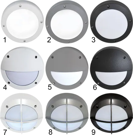 Светильник Ecola GX53 LED B4139S наклад. IP65 мат. Круг алюмин. 1*GX53 Черный 145x145