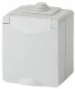 Розетка 2P+E IP65 шторки 16A-250В открытой установки серый 11-2602-03 ЭРА