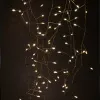 Светодиодная новогодняя гирлянда ЭРА ЕNIG - 100M нить Мишура 3 м теплый белый 150 microLED 220 V