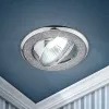 DK18 CH/SH SL Светильник ЭРА декор «круглый со стеклянной крошкой» MR16,12V/220V, 50W, хром/серебр